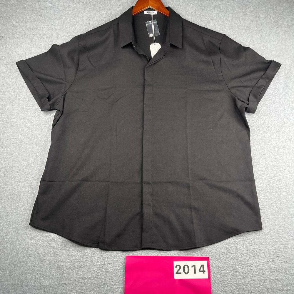 Coofandy Lightweight Shirt Casual Button Up Short Sleeve 3XL NEW NWT